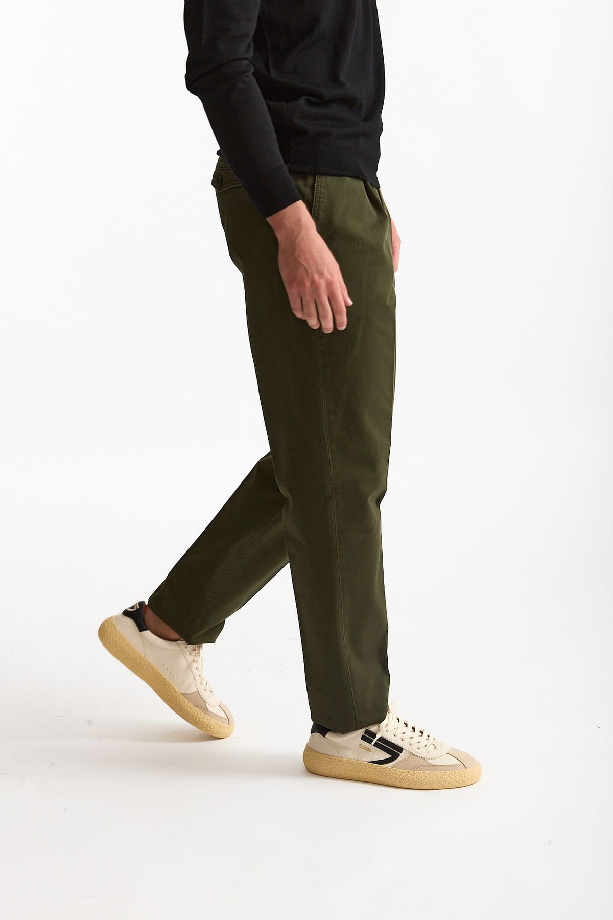 Pantalone HAMPTONS in cotone fermo verde men Pt torino - 4