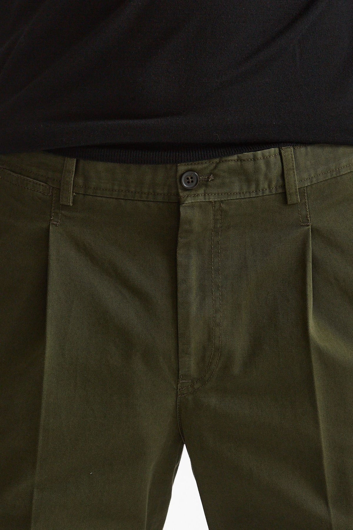 Pantalone HAMPTONS in cotone fermo verde men Pt torino - 5