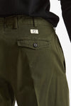 Pantalone HAMPTONS in cotone fermo verde men Pt torino - 7
