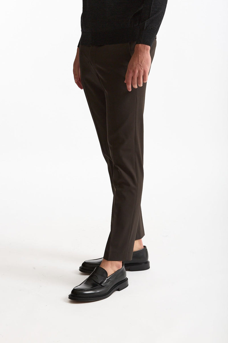 Pantalone in lana stretch EDGE- DIECI marrone men Pt torino - 2