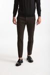Pantalone in lana stretch EDGE- DIECI marrone men Pt torino - 1