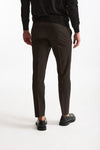 Pantalone in lana stretch EDGE- DIECI marrone men Pt torino - 3