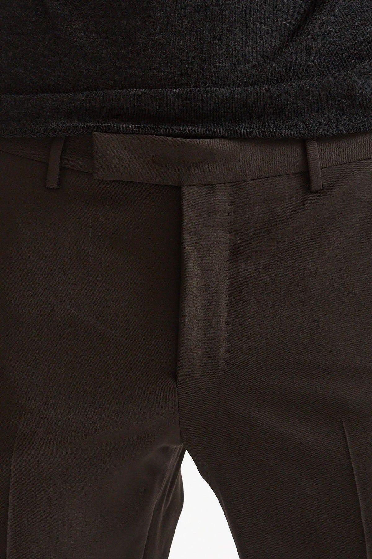 Pantalone in lana stretch EDGE- DIECI marrone men Pt torino - 5