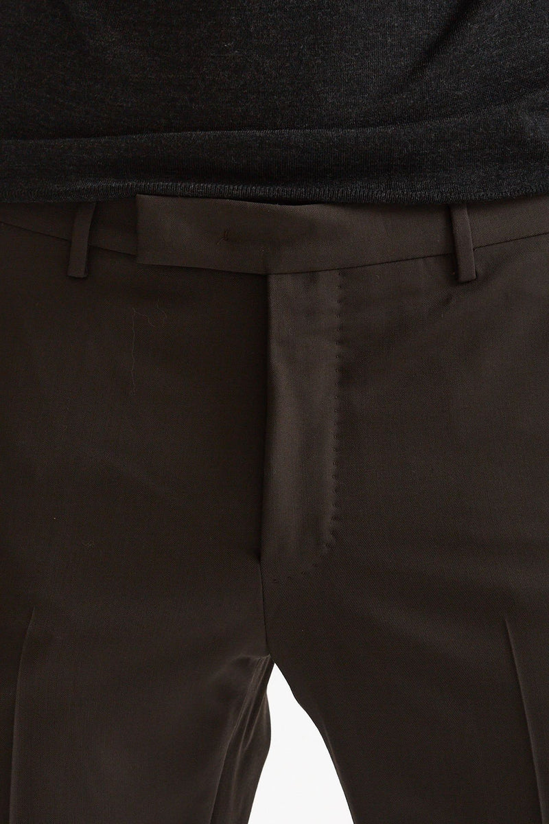 Pantalone in lana stretch EDGE- DIECI marrone men Pt torino - 5
