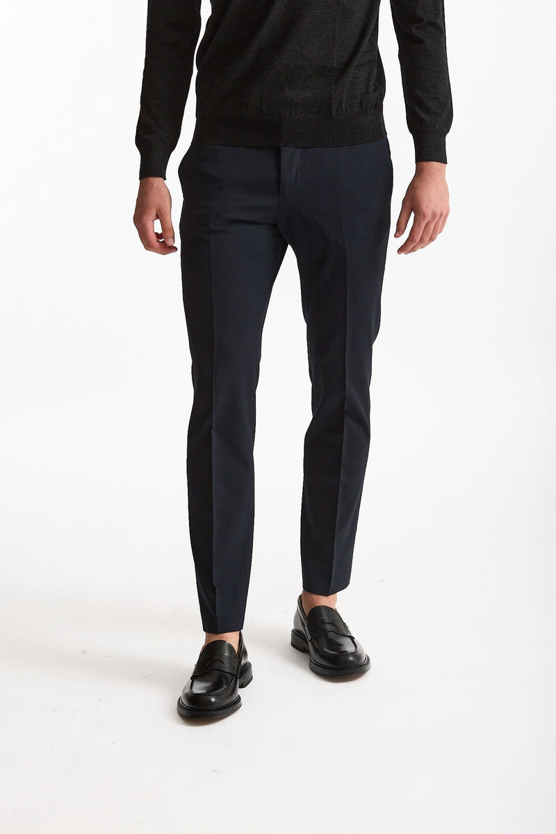 Pantalone in lana stretch EDGE- DIECI blu men Pt torino - 2