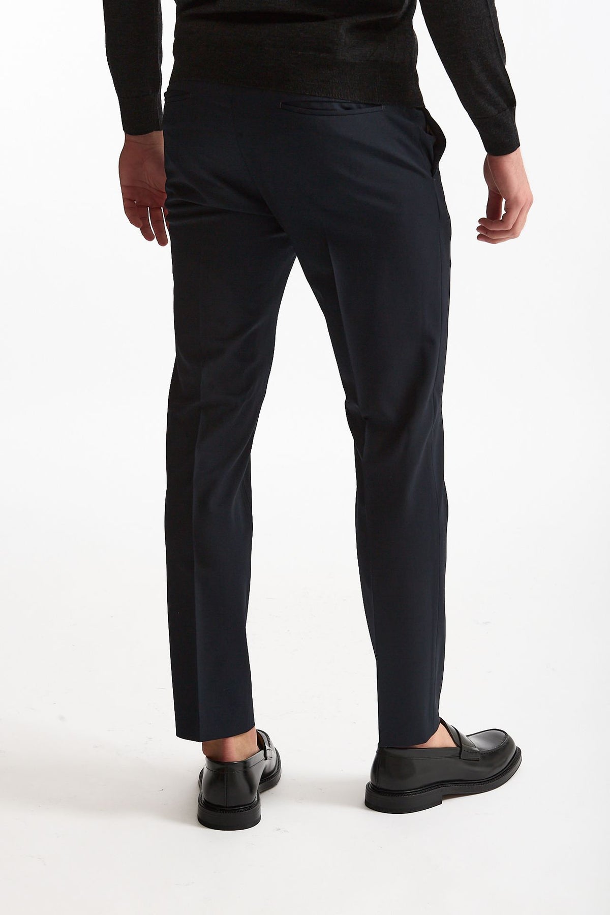 Pantalone in lana stretch EDGE- DIECI blu men Pt torino - 4