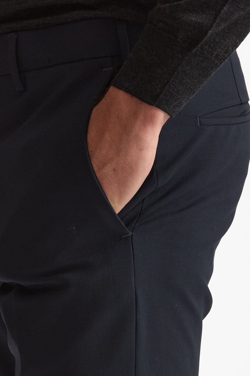 Pantalone in lana stretch EDGE- DIECI blu men Pt torino - 6