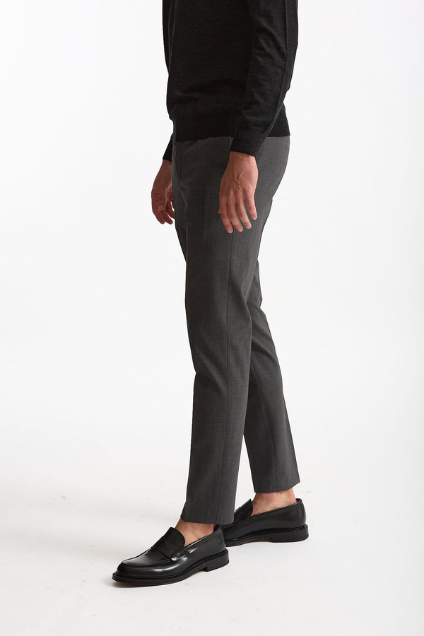 Pantalone in lana stretch EDGE- DIECI grigio men Pt torino