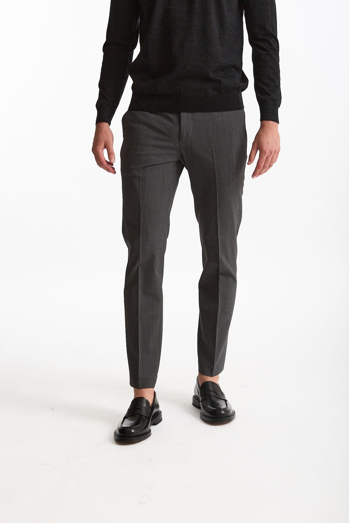 Pantalone in lana stretch EDGE- DIECI grigio men Pt torino - 1