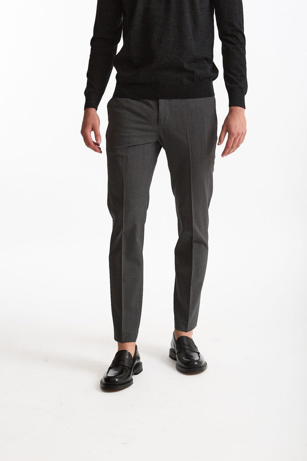 Pantalone in lana stretch EDGE- DIECI grigio men Pt torino
