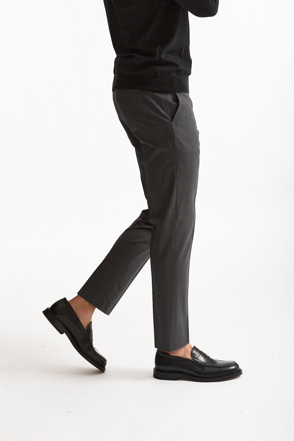 Pantalone in lana stretch EDGE- DIECI grigio men Pt torino - 4