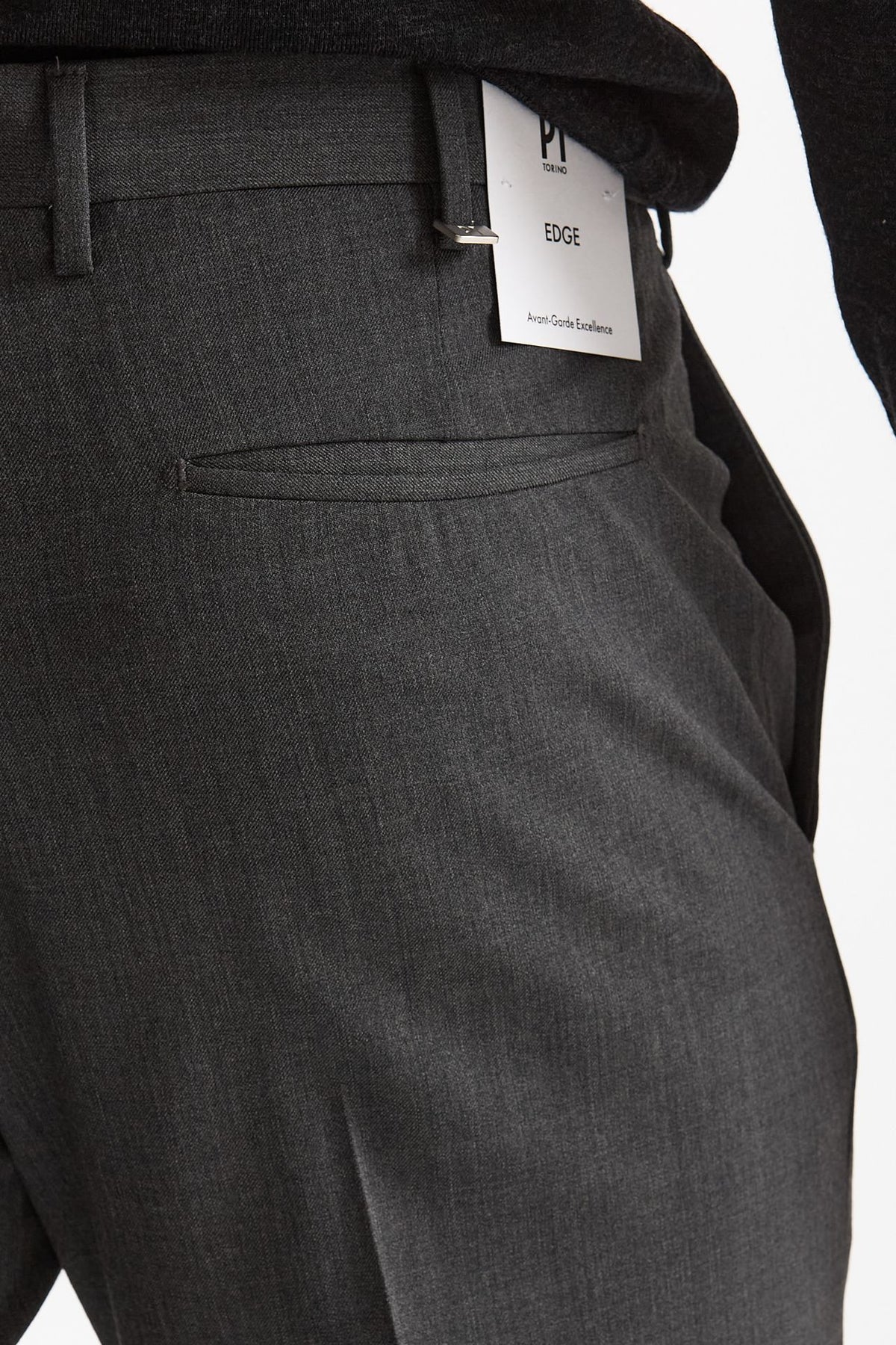 Pantalone in lana stretch EDGE- DIECI grigio men Pt torino - 7