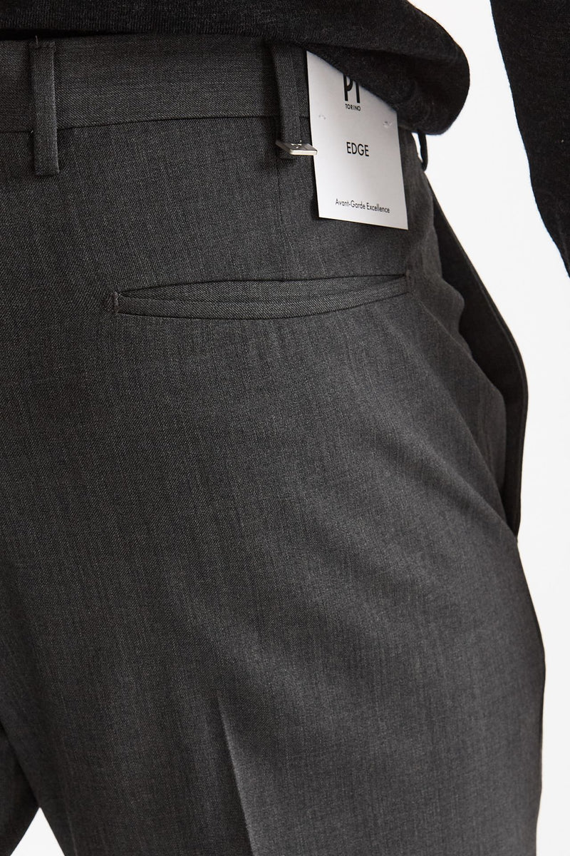 Pantalone in lana stretch EDGE- DIECI grigio men Pt torino - 7
