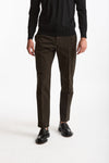 Pantalone EDGE-REBEL in cotone stretch  marrone men Pt torino - 2