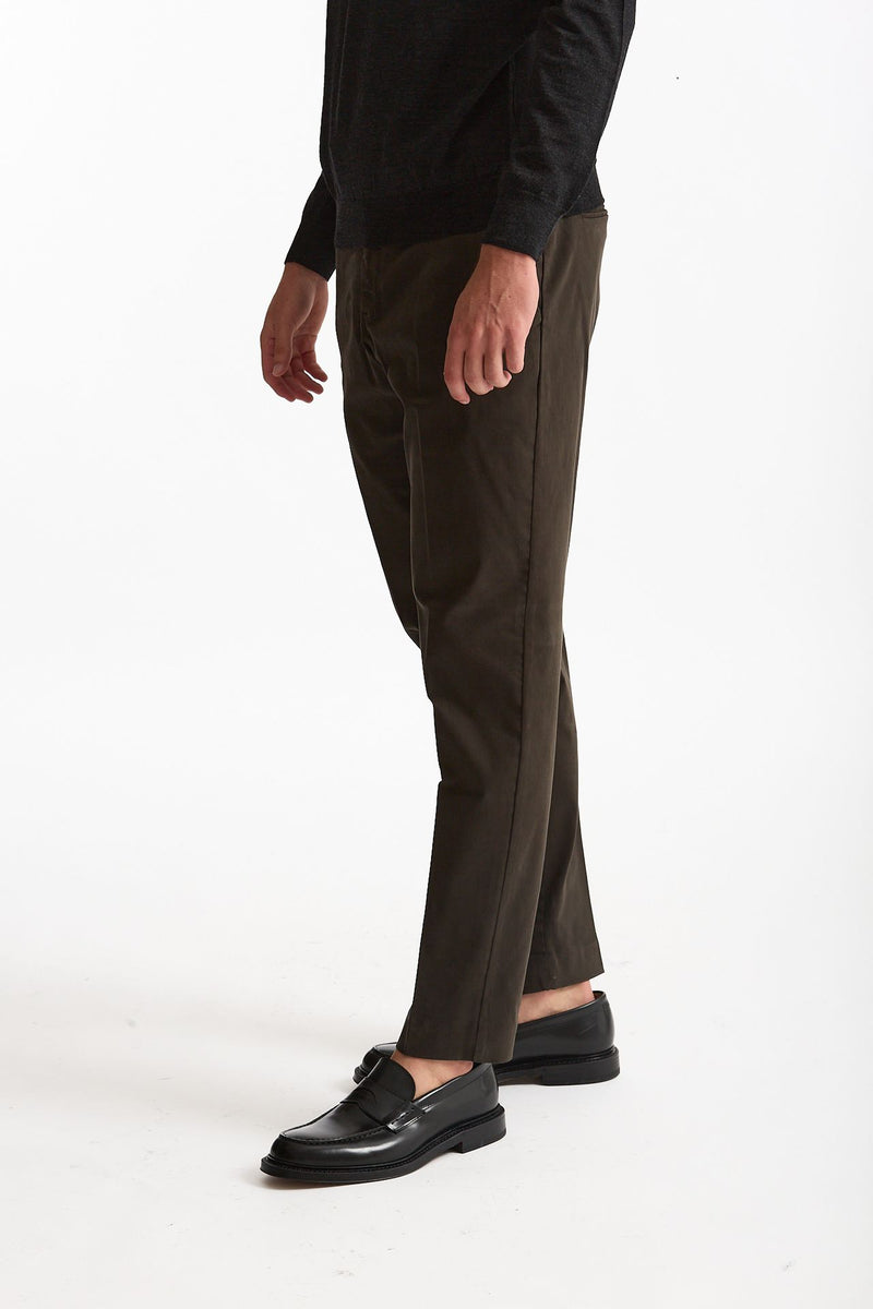 Pantalone EDGE-REBEL in cotone stretch  marrone men Pt torino - 1