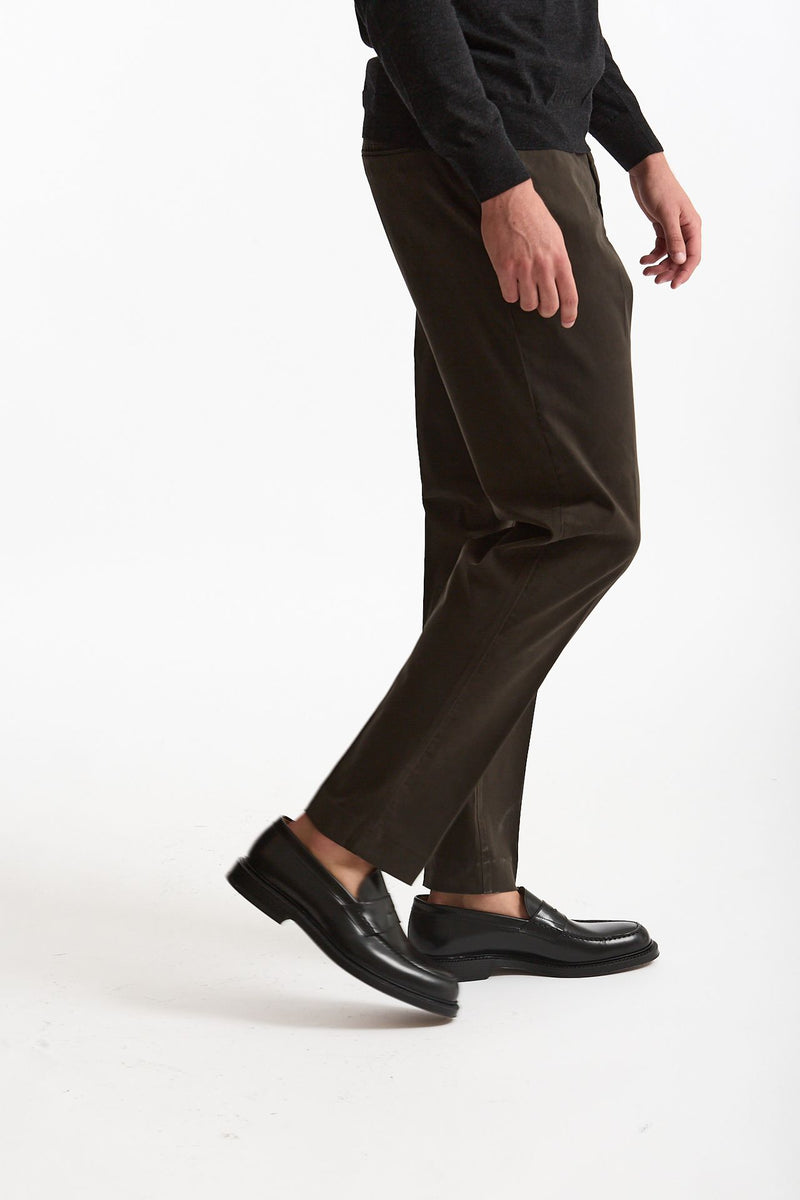 Pantalone EDGE-REBEL in cotone stretch  marrone men Pt torino - 3