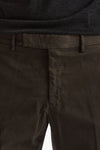 Pantalone EDGE-REBEL in cotone stretch  marrone men Pt torino - 5