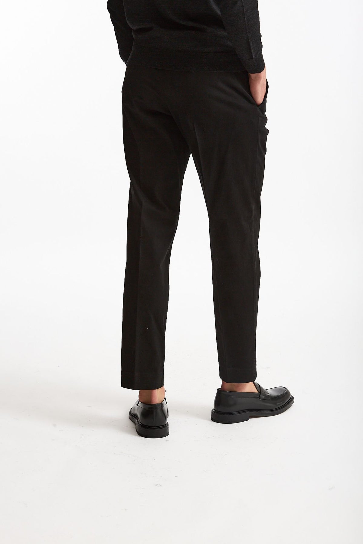 Pantalone EDGE-REBEL in cotone stretch nero men Pt torino - 3
