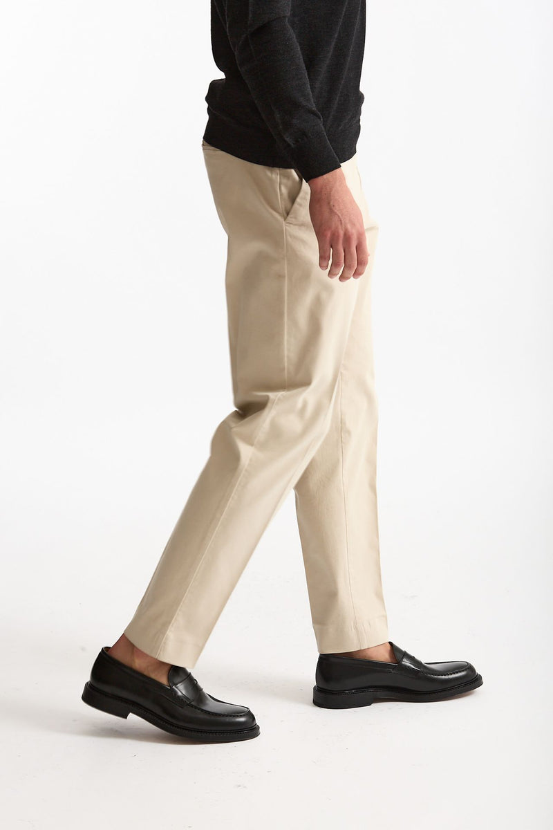 Pantalone EDGE-REBEL in cotone stretch panna men Pt torino - 3