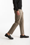 Pantalone EDGE-REBEL in cotone stretch tortora men Pt torino - 1