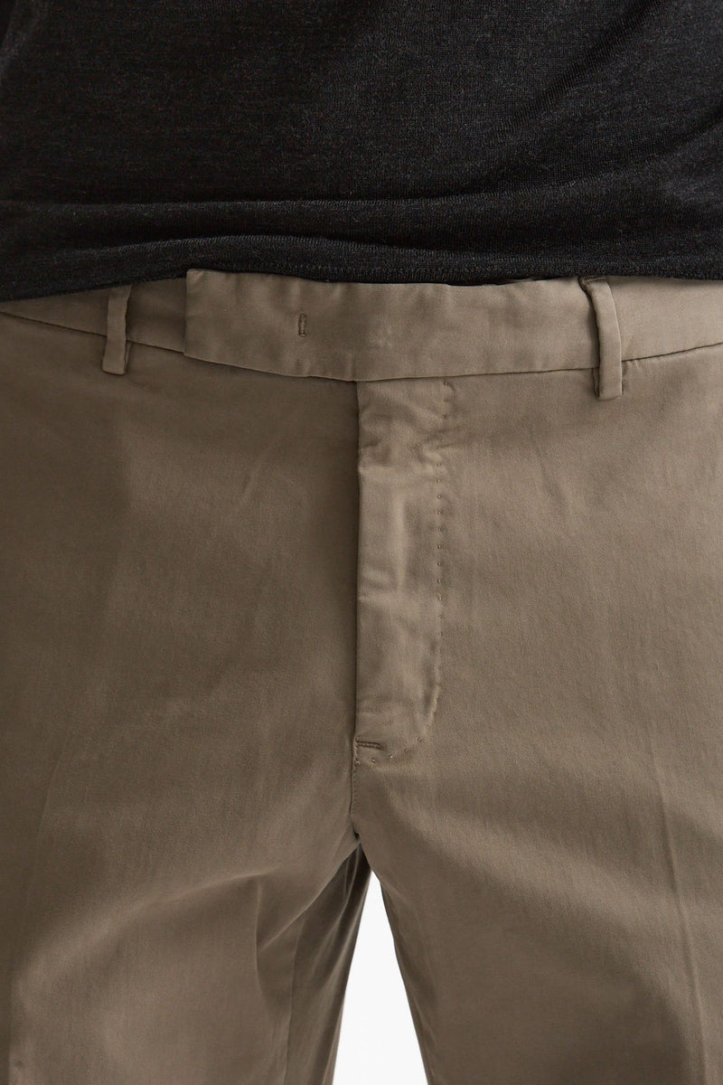 Pantalone EDGE-REBEL in cotone stretch tortora men Pt torino - 5