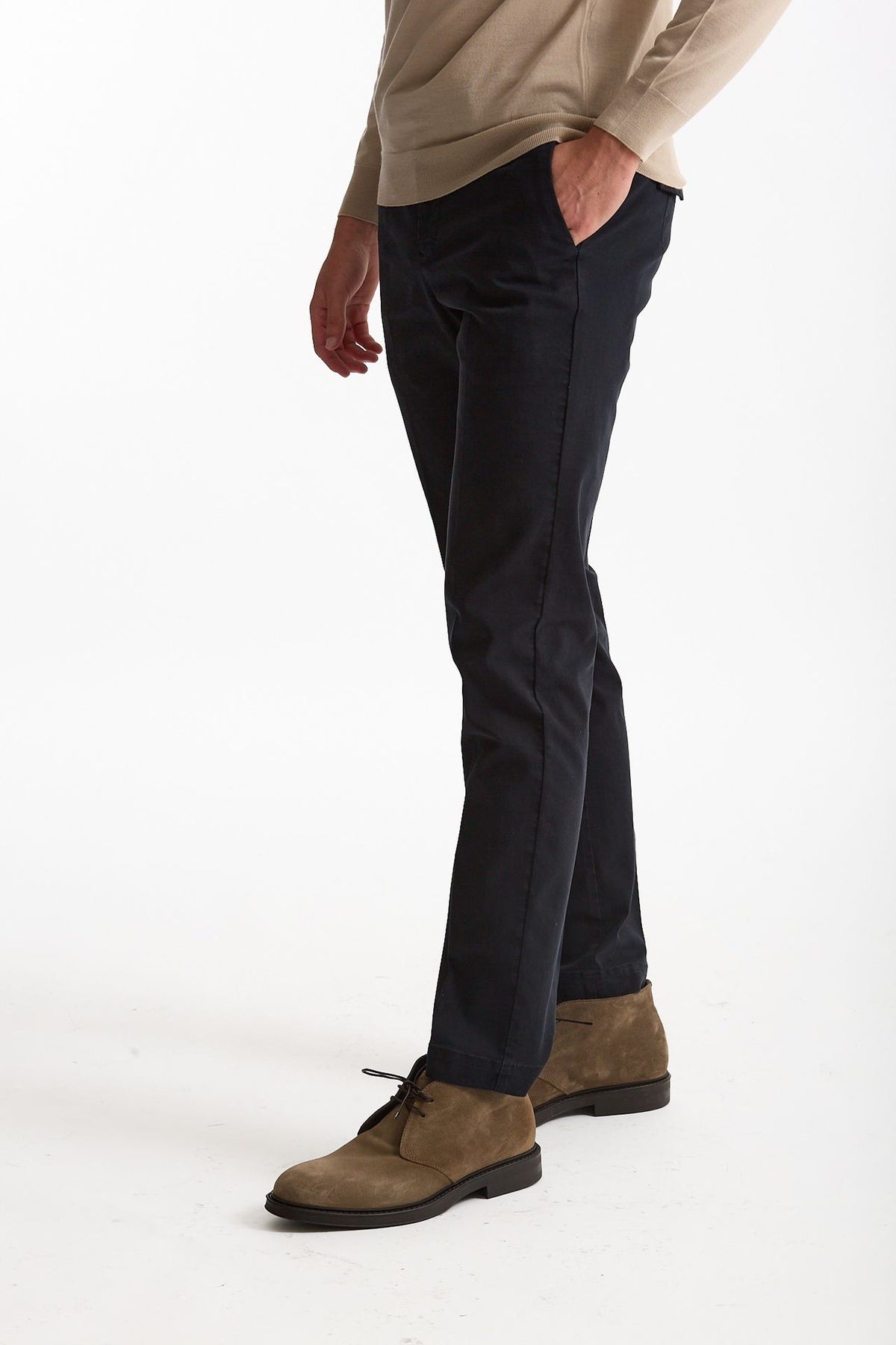 Pantalone STYLE- MASTER in cotone stretch lavato blu men Pt torino - 2