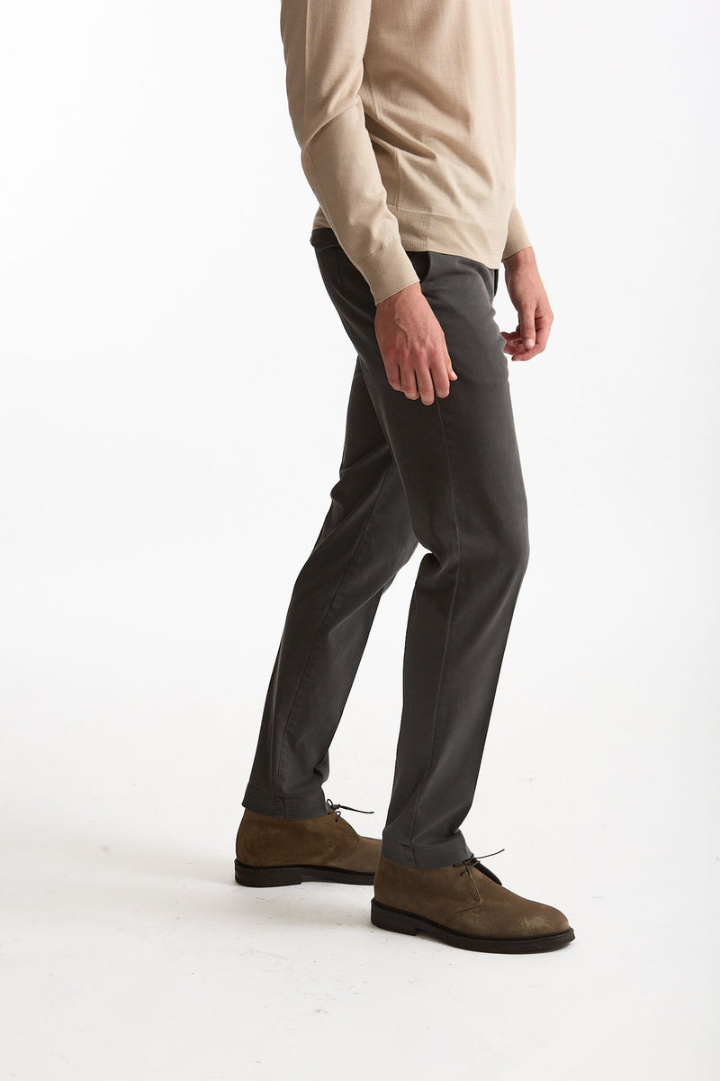 Pantalone STYLE- MASTER in cotone stretch lavato tortora men Pt torino - 4