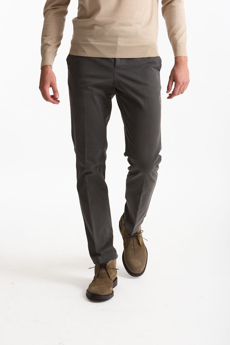 Pantalone STYLE- MASTER in cotone stretch lavato tortora men Pt torino - 1