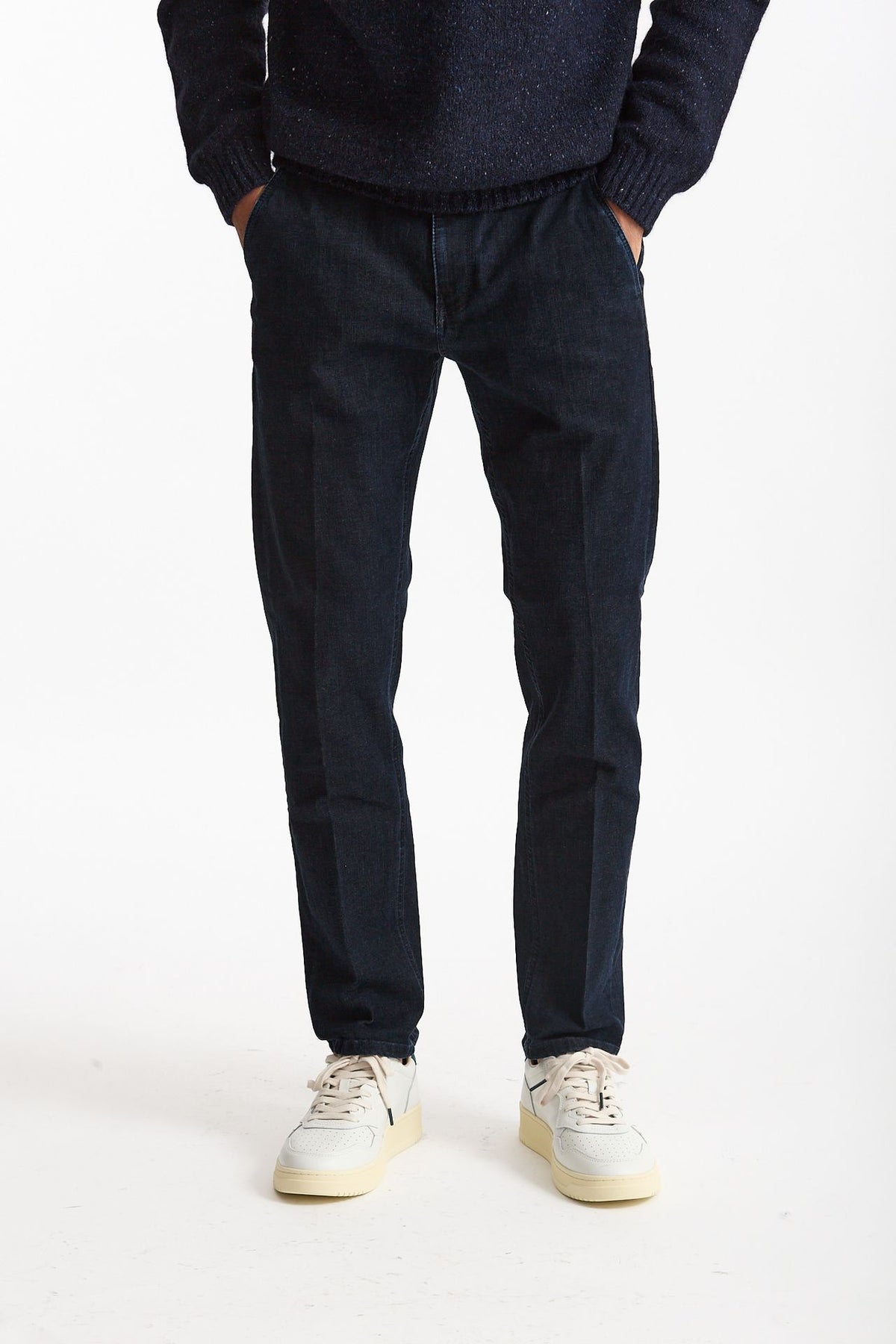Jeans INDIE lavaggio scuro stone washed men Pt torino - 1