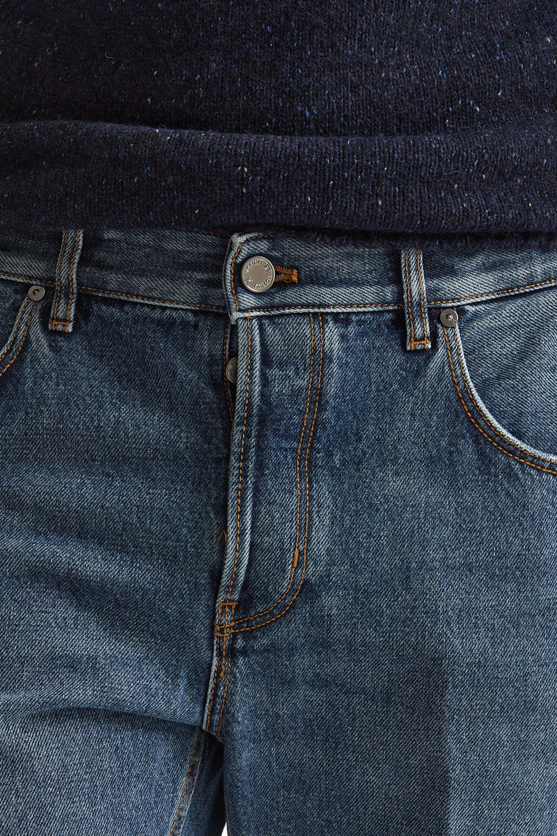 Jeans REGGAE lavaggio medio stone washed men Pt torino - 5