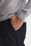 Pantalone STYLE-CARROT FIT in Lana ferma blu men Pt torino - 6