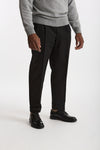 Pantalone STYLE-CARROT FIT in Lana ferma nero men Pt torino - 4