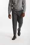 Pantalone STYLE-CARROT FIT in Lana ferma grigio men Pt torino - 1