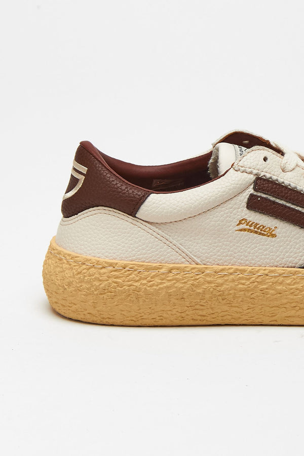 Sneakers PURAAI VINTAGE 1.01 COGNAC in pelle vegana men Puraai