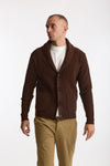 Cardigan a coste in lana bruciato men Rakki - 2