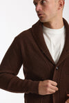 Cardigan a coste in lana bruciato men Rakki - 5