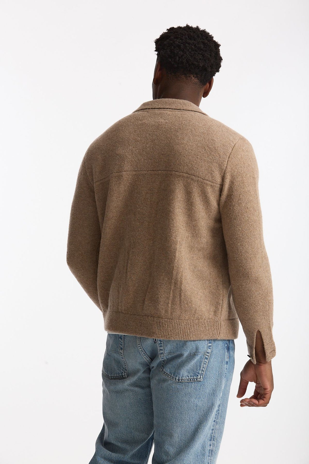 Maglia in lana e poliammide beige men Rakki - 3
