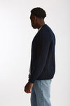 Cardigan a coste in lana blu men Rakki - 2