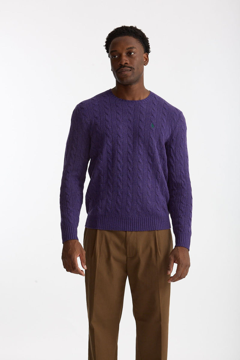 Maglia in lana e cashmere viola men Polo ralph lauren - 1