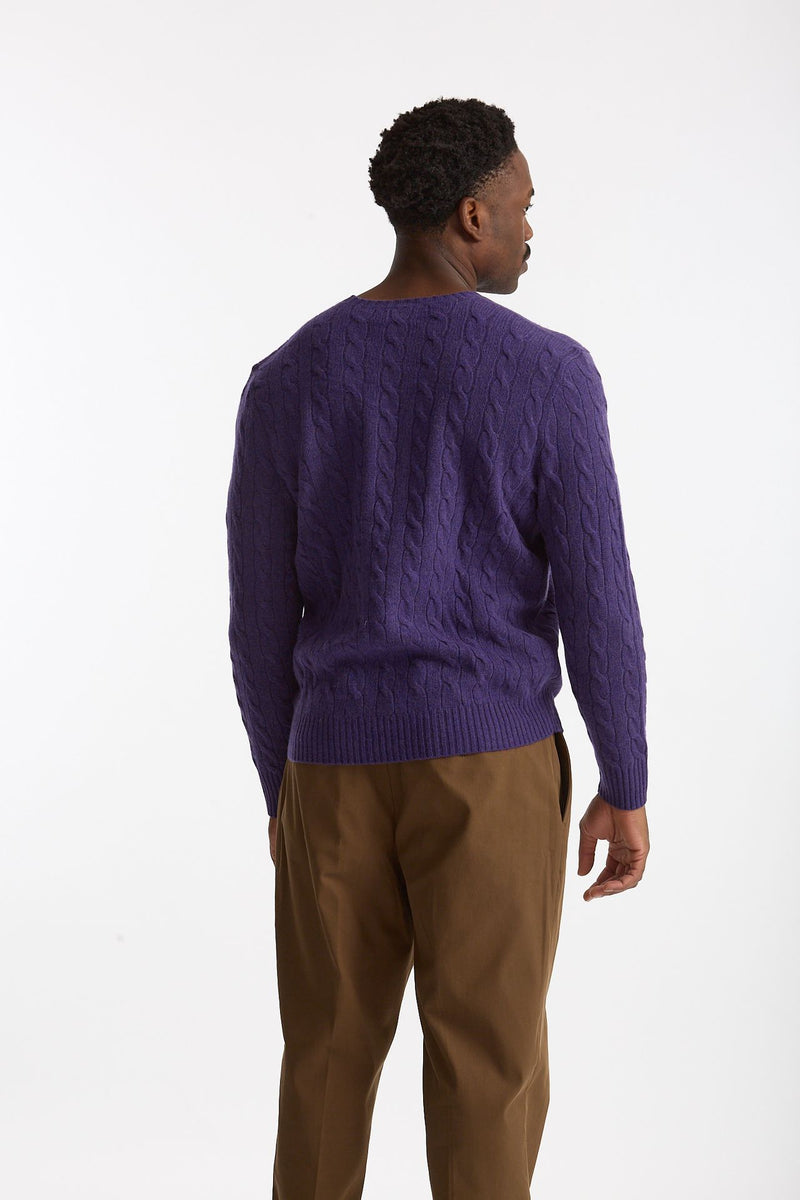 Maglia in lana e cashmere viola men Polo ralph lauren - 3