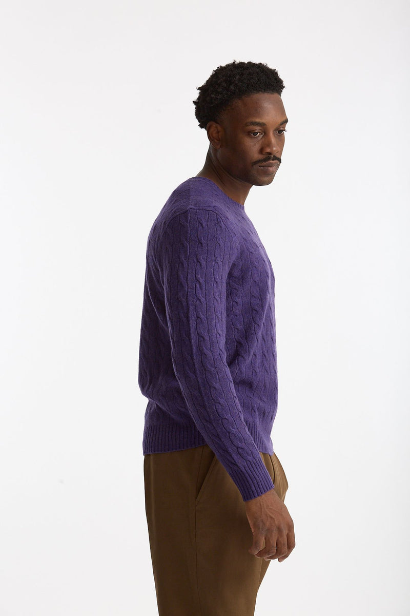 Maglia in lana e cashmere viola men Polo ralph lauren - 4