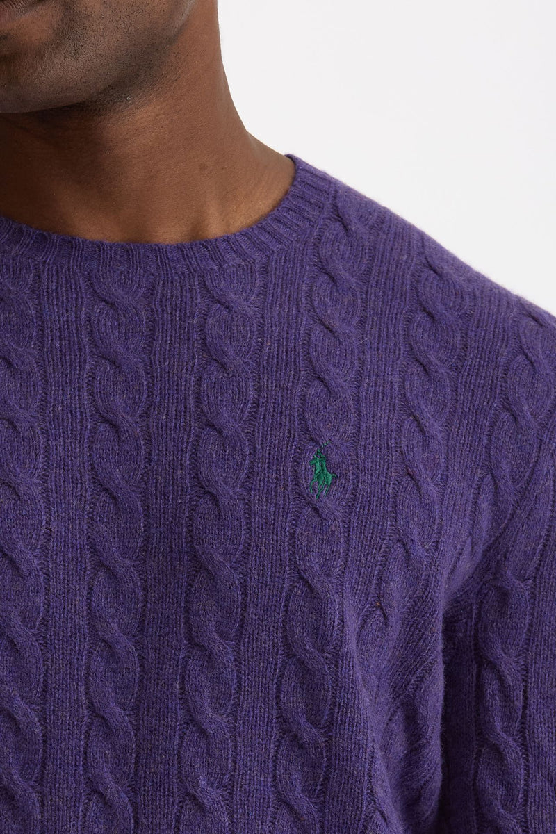 Maglia in lana e cashmere viola men Polo ralph lauren - 5