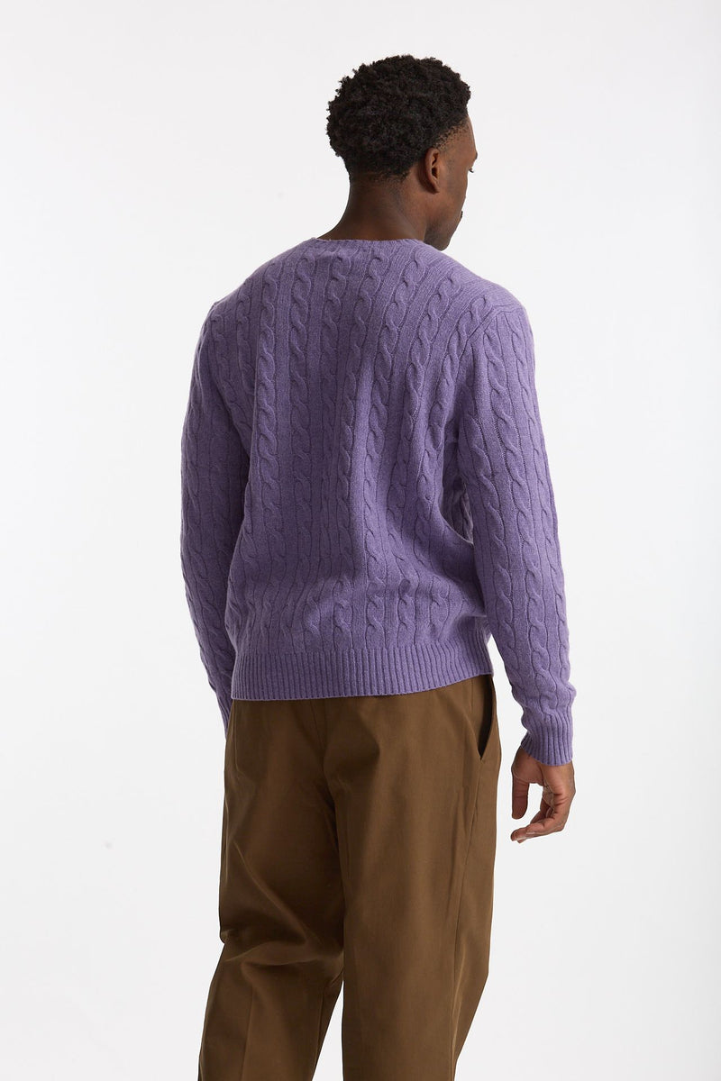 Maglia in lana e cashmere lilla men Polo ralph lauren - 4