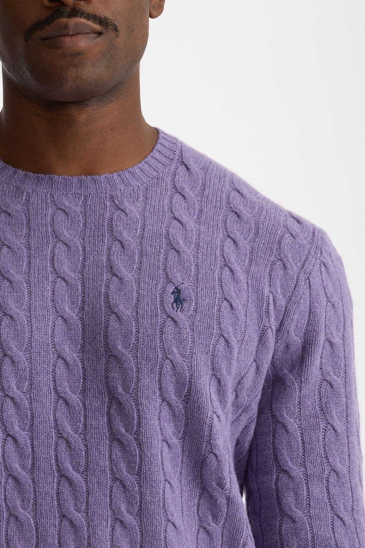 Maglia in lana e cashmere lilla men Polo ralph lauren - 5
