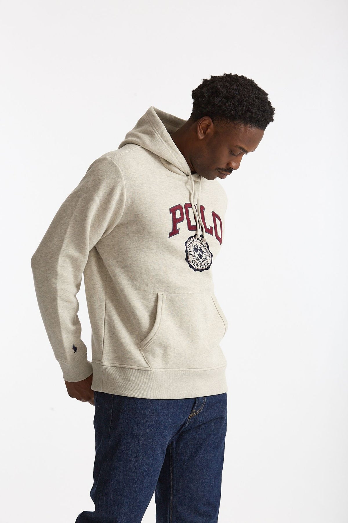 Felpa in cotone grigio chiaro men Polo ralph lauren - 4
