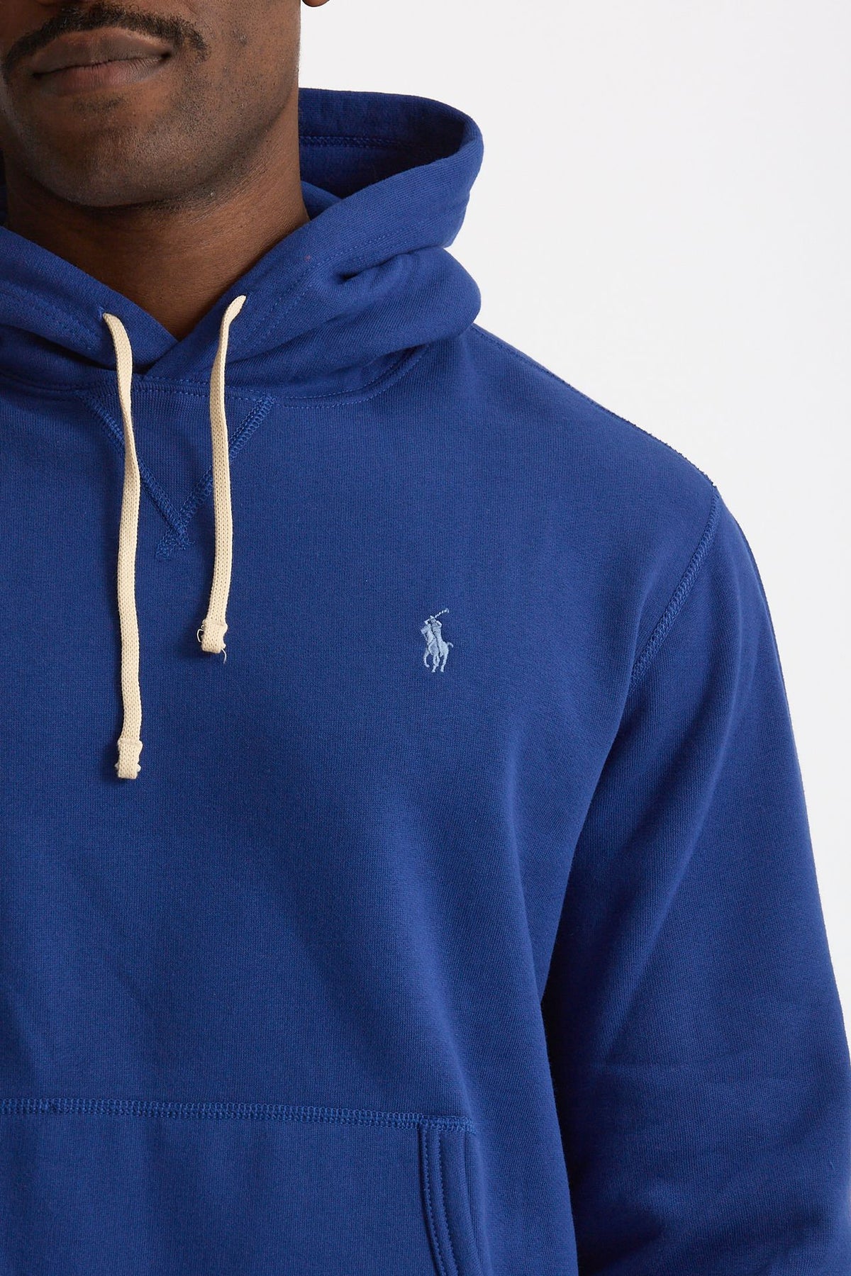 Felpa cappuccio in cotone blu elettrico men Polo ralph lauren - 5