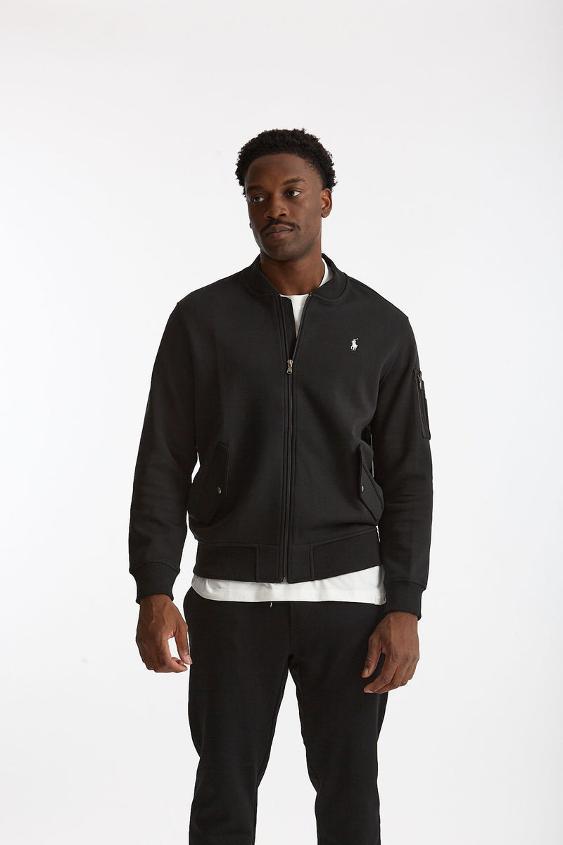 Felpa bomber in cotone nero men Polo ralph lauren - 6