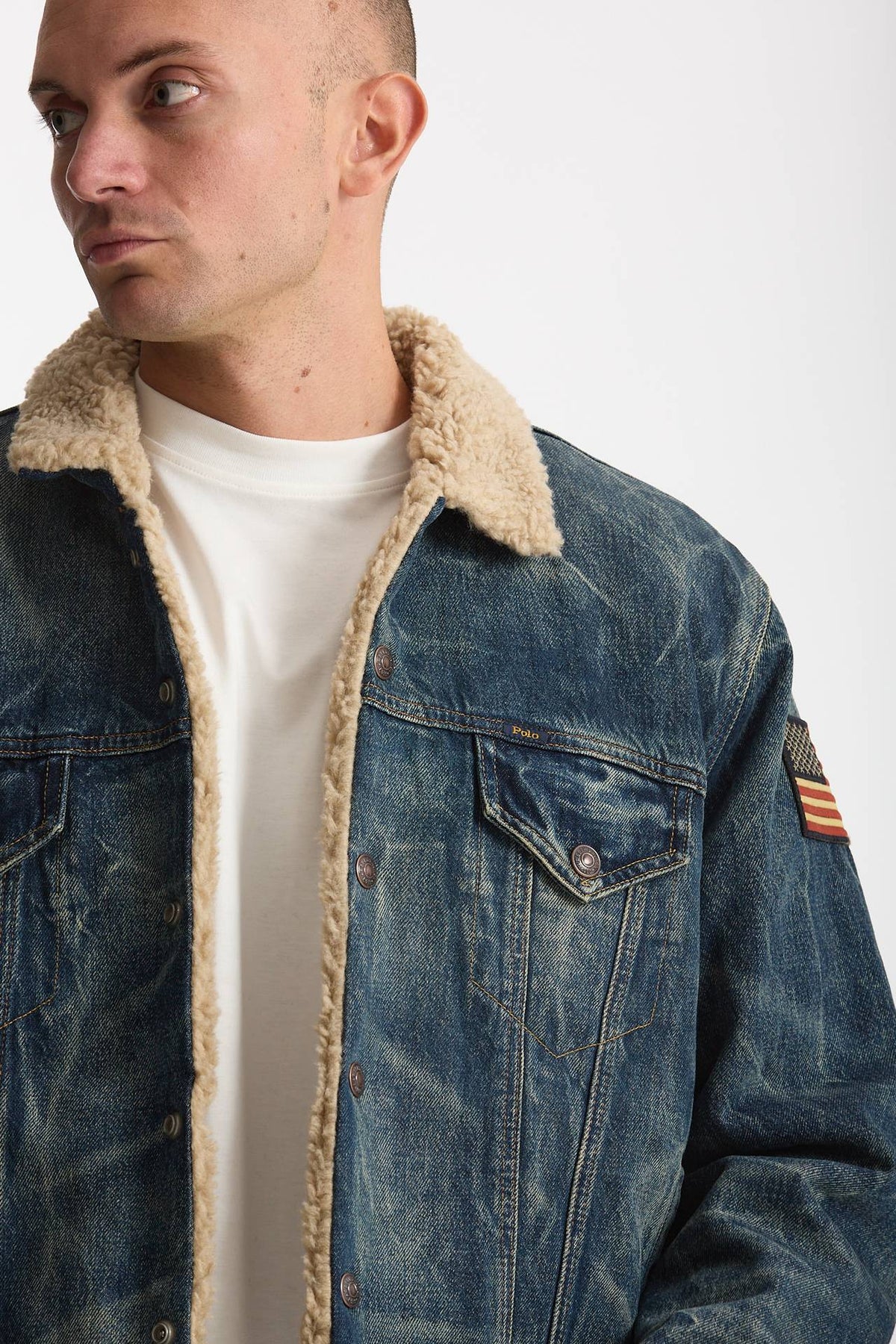 Giubbino orsetto in denim lavato men Polo ralph lauren - 5