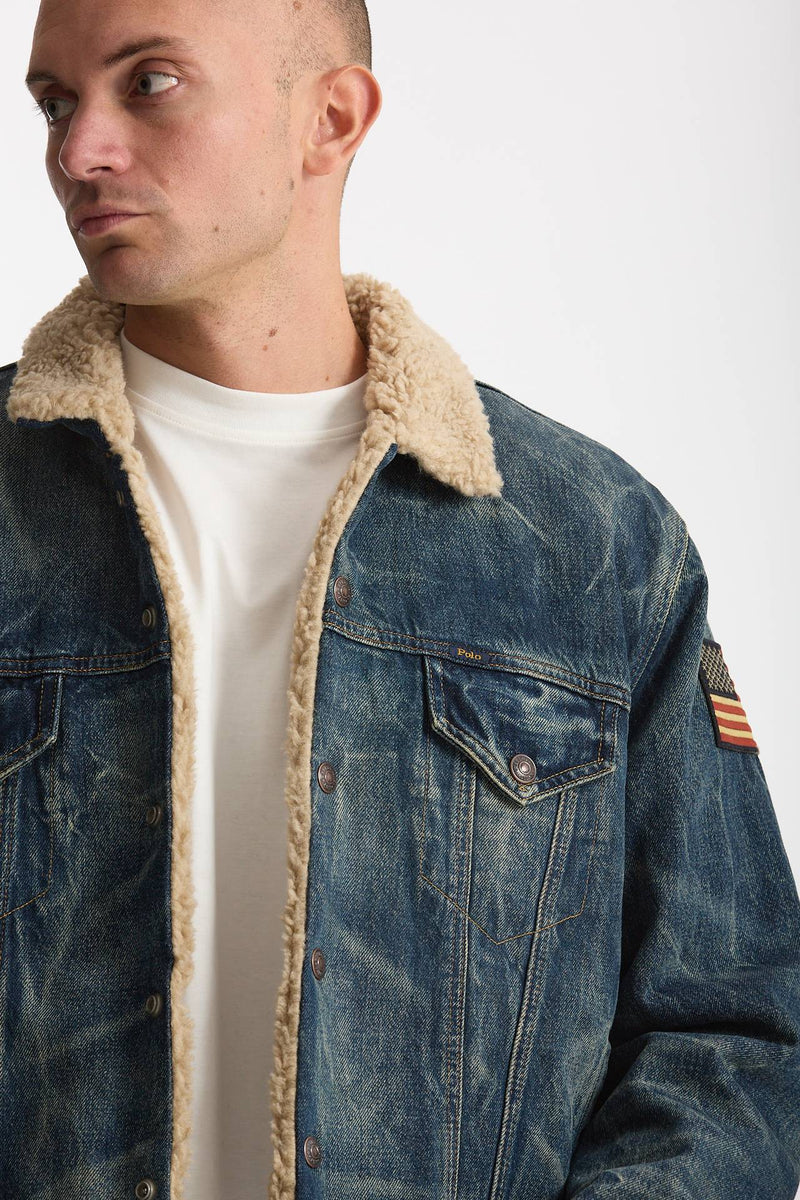 Giubbino orsetto in denim lavato men Polo ralph lauren - 5