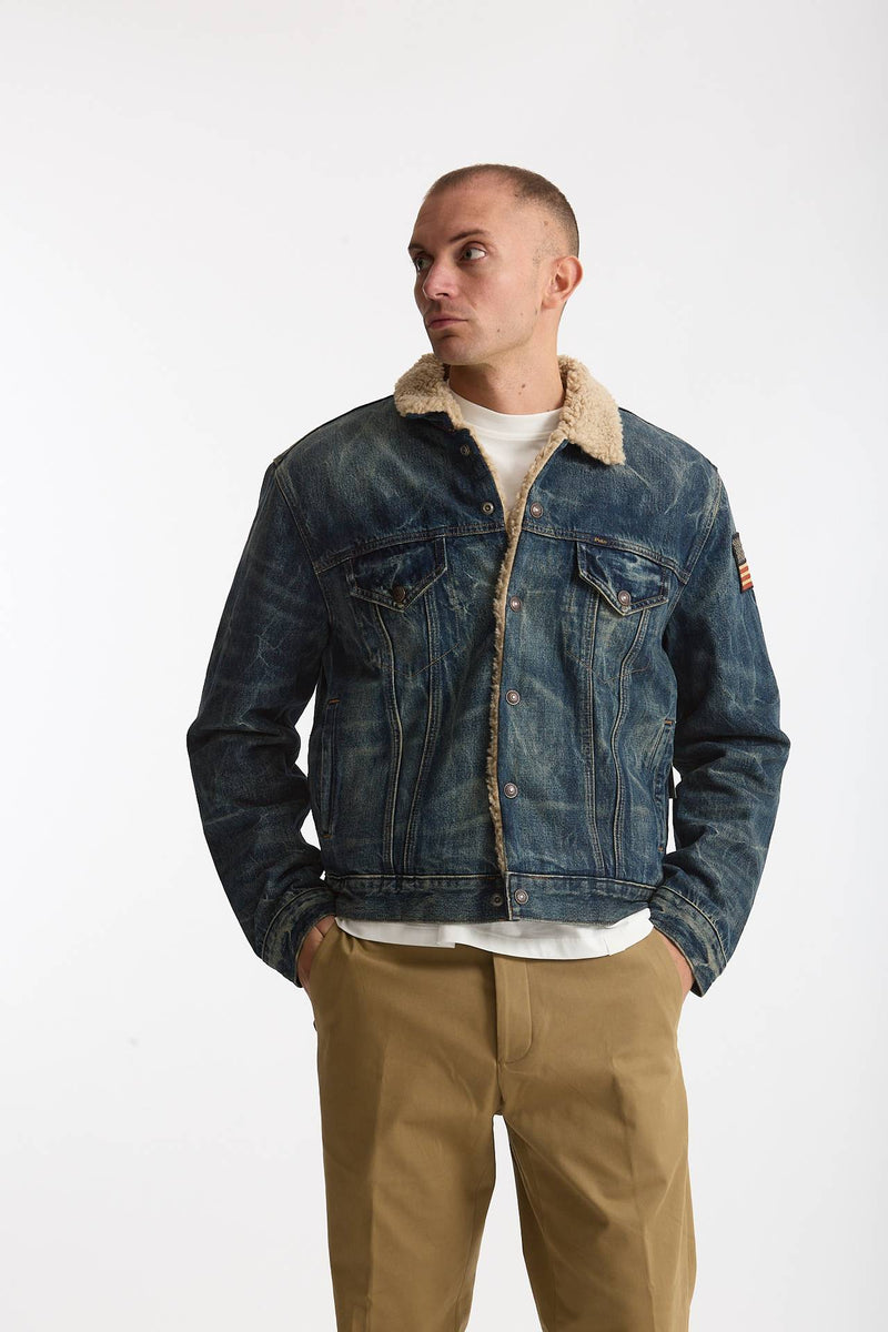 Giubbino orsetto in denim lavato men Polo ralph lauren - 8
